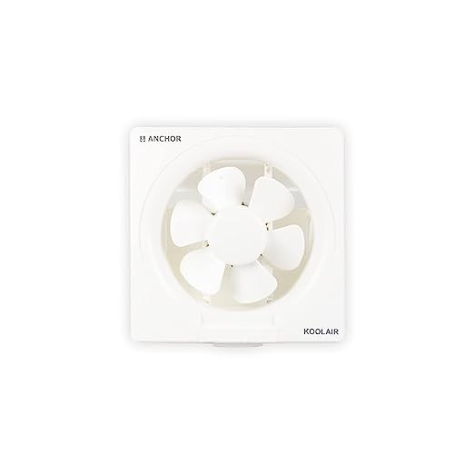 Anchor by Panasonic Kool Air 150mm Exhaust Fan for Kitchen | 150mm Exhaust Fan for Bathroom with Strong Air Suction (White, 14086WH)