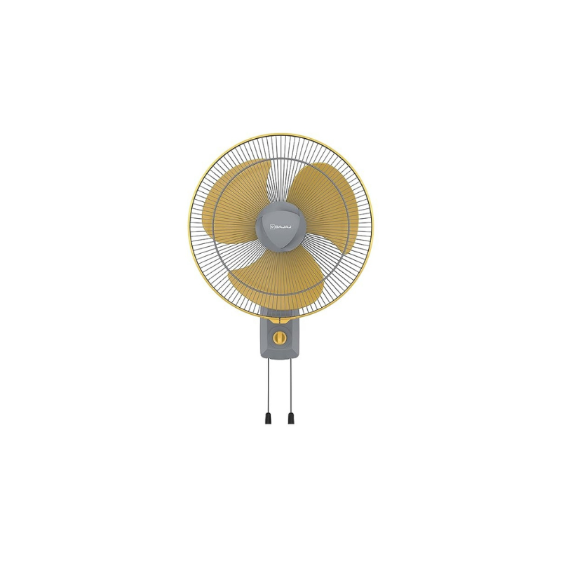 Bajaj Rapido HS 400mm Grey & Yellow Wall Fan
