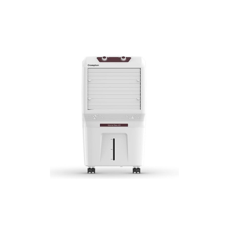Crompton Marvel Neo Inverter Compatible Portable Personal Air Cooler (40L, White).