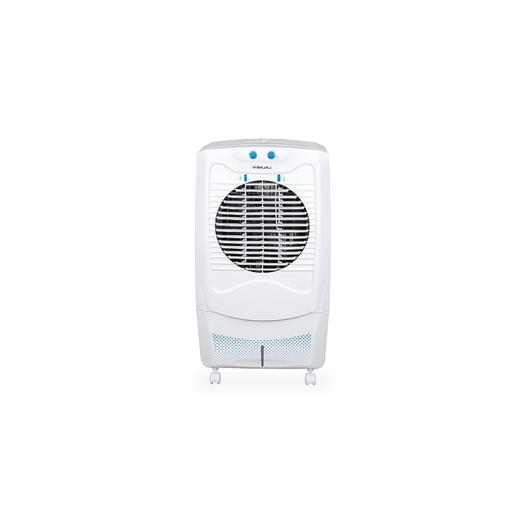 Bajaj DC 55 DLX 54L Desert Air Cooler for home with DuraMarine Pump (2-Yr Warranty by Bajaj), Hexacool & TurboFan Technology, 70-Feet Powerful Air Throw & 3-Speed Control, White Cooler for room