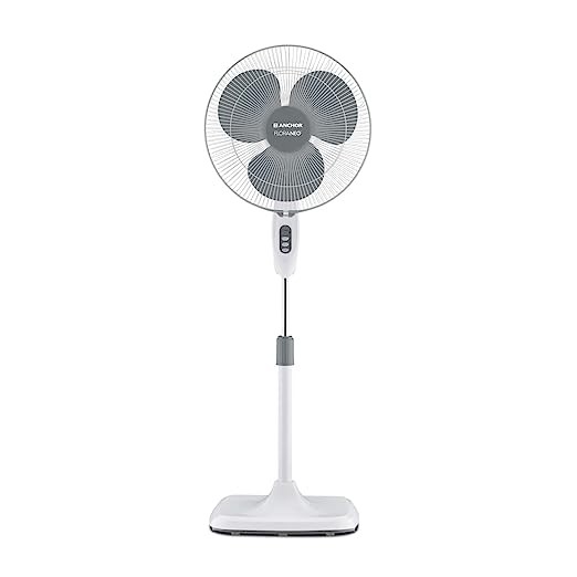 anchor by panasonic Flora Neo Oscillation Pedestal Fan | 400 mm Pedestal fan with 1350 RPM (2 Yrs Warranty) (Graphite Grey