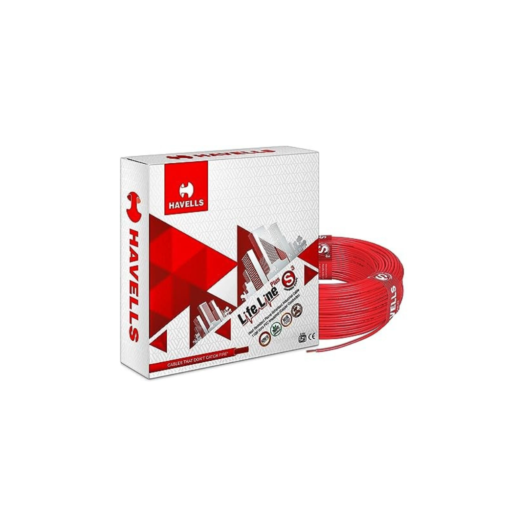 Havells Lifeline Cable WHFFDNRA12X5 2.5 sq mm Wire (Red)