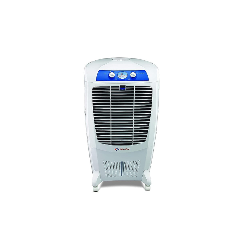 Bajaj DC2016 67L Desert Air Cooler for Home with DuraMarine Pump (2-Yr Warranty by Bajaj), Ice Chamber, Maxcool & TurboFan Technology, 90-Feet Air Throw for Large Room Cooling, White Cooler for Room