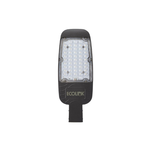 EcoLink 45-Watt Polycarbonate S1 Grey Street Light (Warm White)