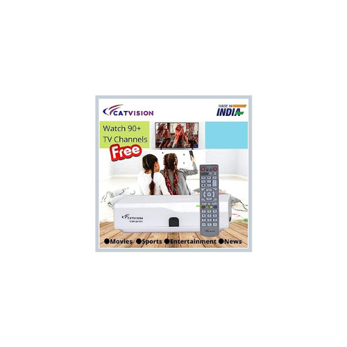 Catvision Doordarshan Freedish MPEG 2 Standard Definition Set Top Box for FreeDish 90+ Channels