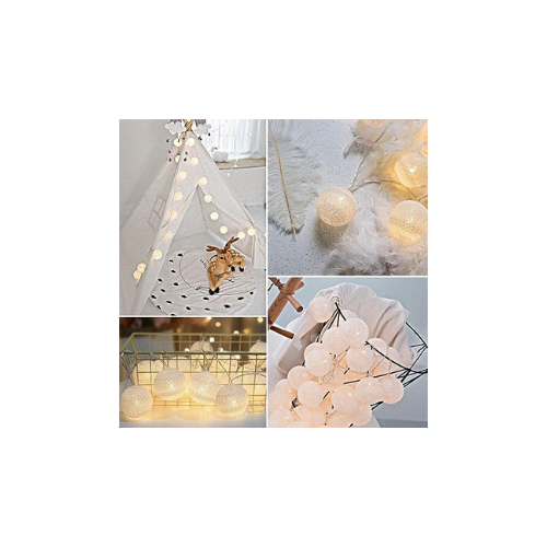 Lexton DL-15 Thread Ball Shape Crystal LED Light(Warm White)