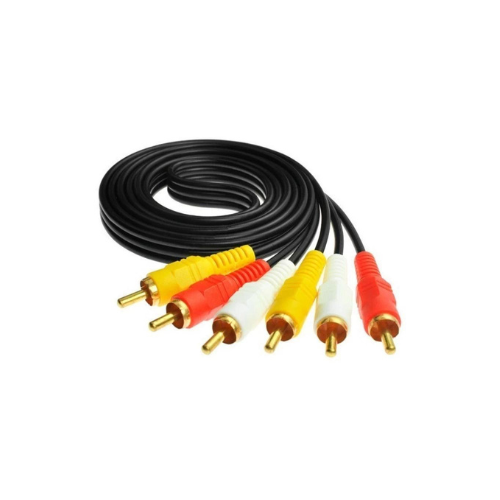 3 RCA DVD/DTH/LED TV Audio and Video Imported cable connector
