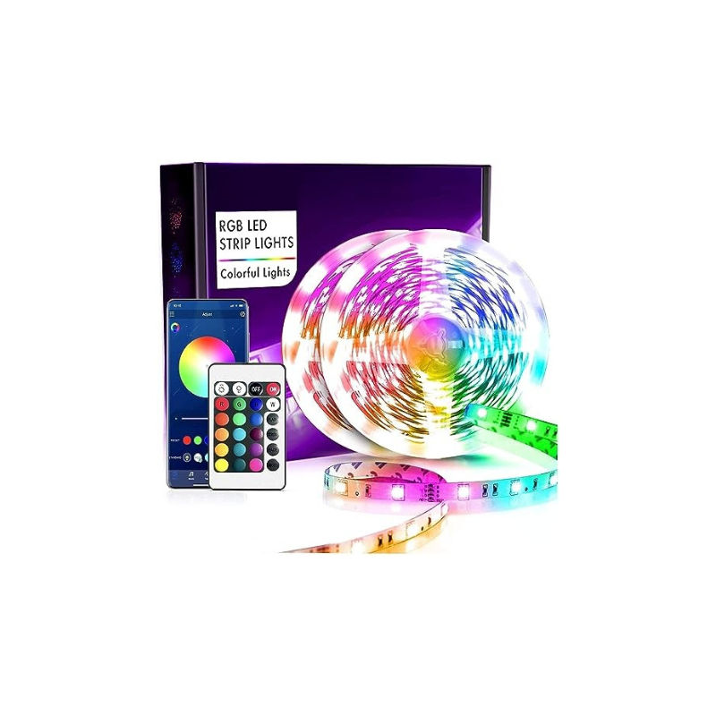 Gesto 5 Meter Led Strip with Free Adapter | Connector | Driver for Home Decoration,False Ceiling with 12W Adapter,16 Multicolour Options-Pack of 1(Metal)