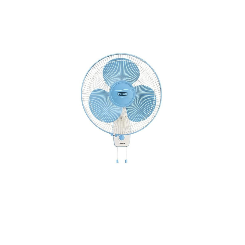 POLAR Pinnacle 400mm Wall Mounted Fan Normal Speed White-Blue