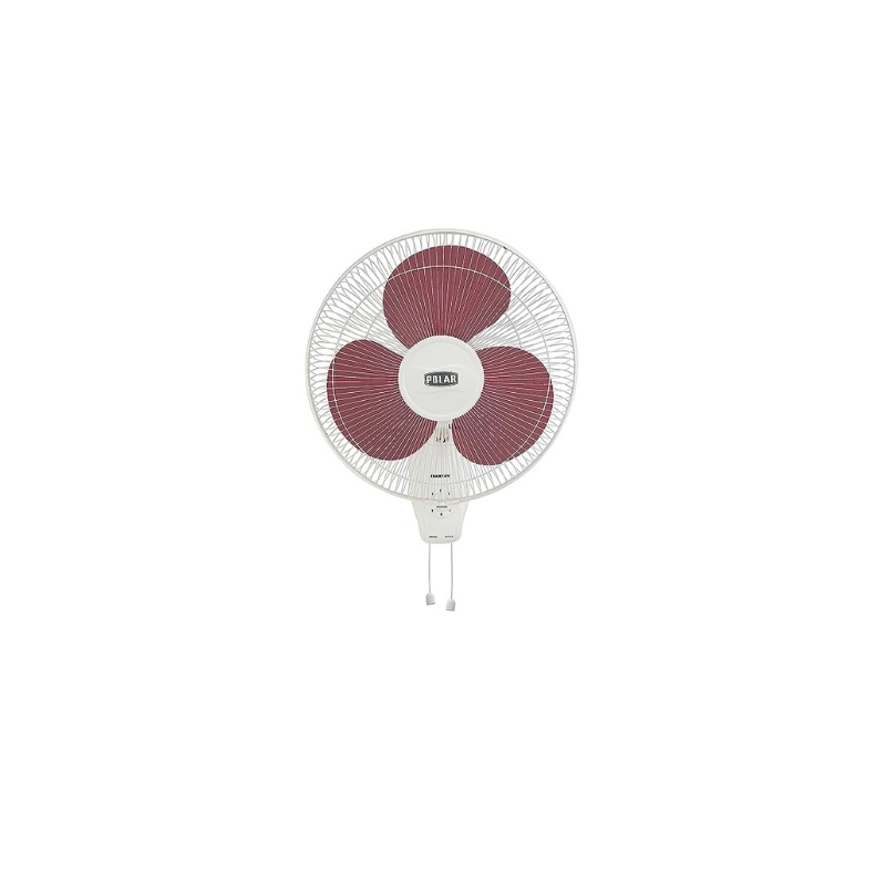 POLAR Annexer 400mm Wall Mounted Fan Mauve | Button Control Oscillating Electric Plastic ON/OFF & 3 speed rotary switch | For Kitchen, Living Room, Home Office, Dining Room