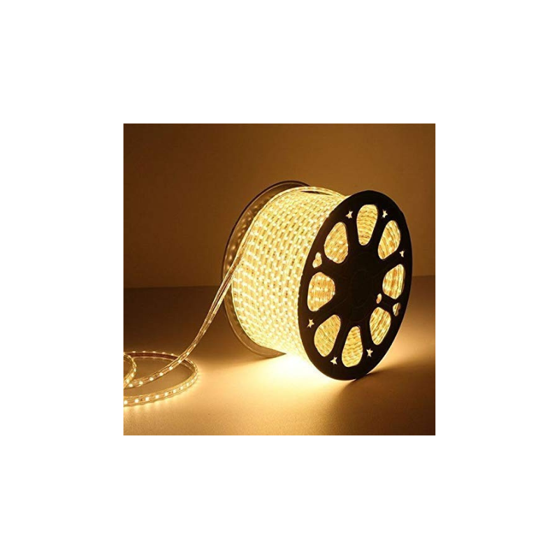Gesto 15 Meter LED Rope Light - Waterproof Decorative Lights with Flexible PVC Tubing-LED Pipe Light for Ceiling Light, Home, Office, Diwali, Eid and Birthday,Christmas Decorations(Warm White)
