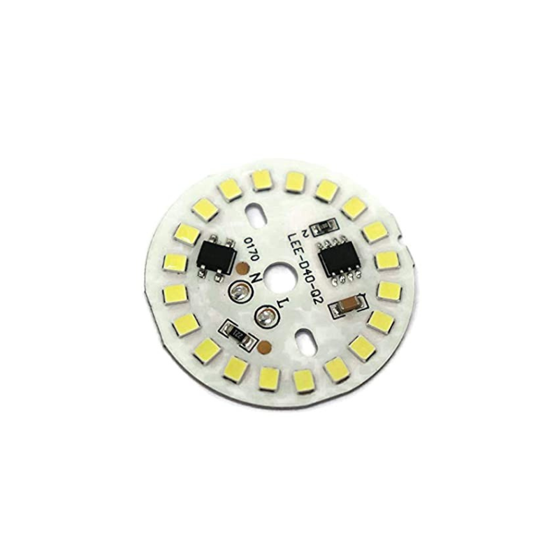 7W Round White Colour AC led DOB