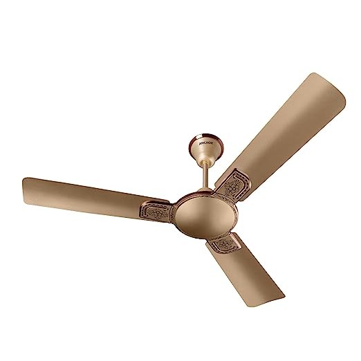 Anchor By Panasonic Captor i-Kraft 1200mm Smart IOT Ceiling Fan (Honey Gold Briken) with remote |Compatible with Alexa, Google Home & MirAIe App , Medium (13028HGB)