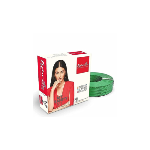 FR 1.5 sq/mm Green 45m PVC Insulated Copper Electric Wire Single Core Flexible House Cable for Domestic Home Wiring/Industrial Connections