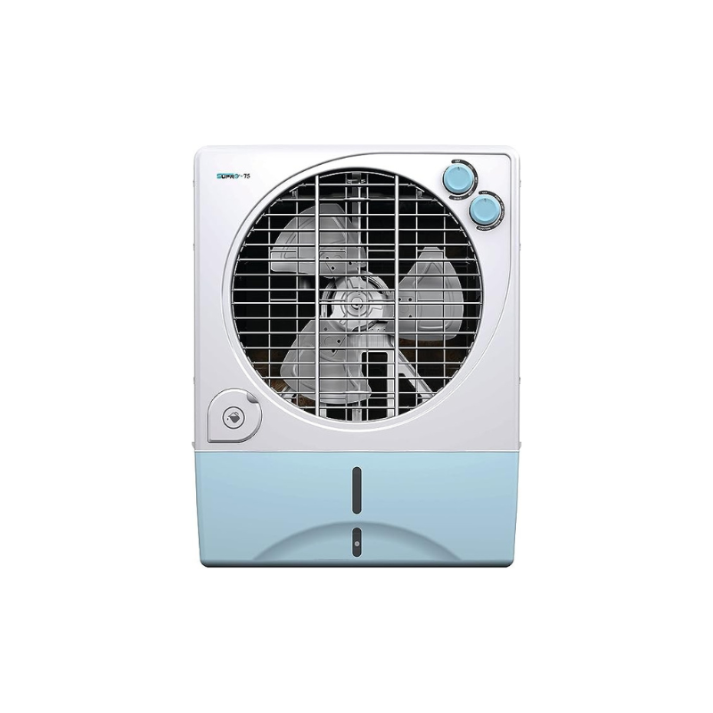 Havells Supro 75 litre Desert Air Cooler with Woodwool pads (White Blue)
