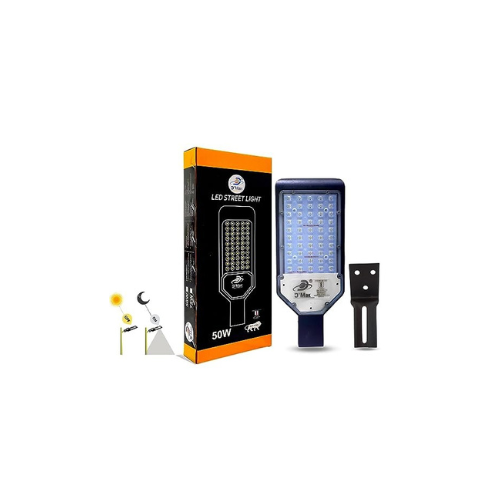 D'Mak Automatic Sensor System Led Street Light White Focus with Lens Waterproof IP65 for Outdoor Purposes (50W Lens LED Street Light)