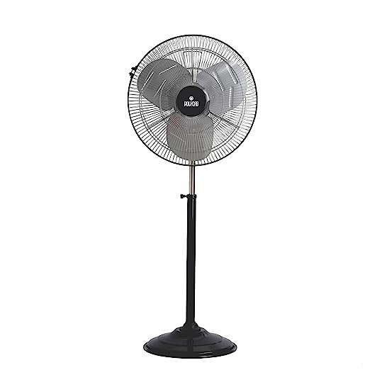 Polycab Sunami Farrata 500 mm Pedestal Fan (Black Chrome)