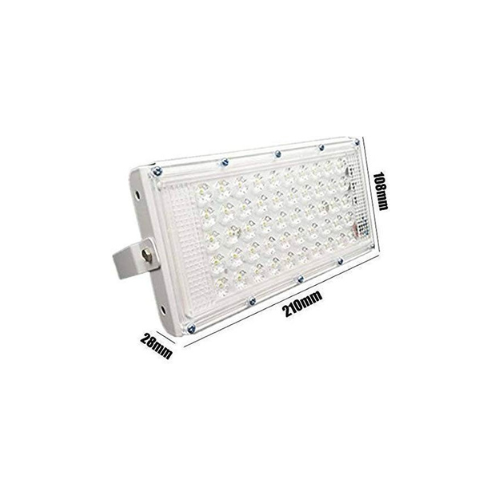 Urban king Metal 50W Foxsun Ultra Thin Slim Ip65 Led Flood Outdoor/Indoor Light White Waterproof (50 Watt)