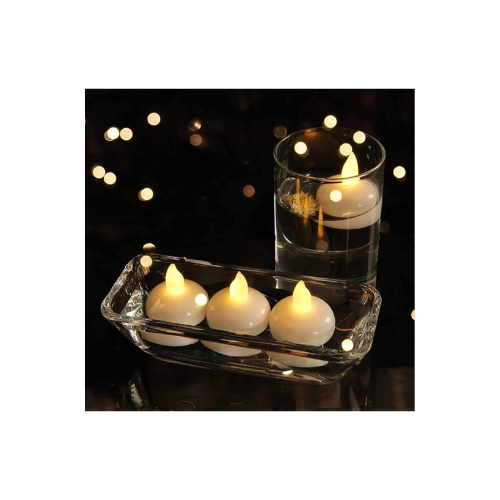 Floating candles water sensor Golden