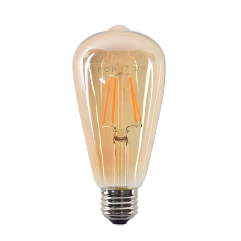 Gesto 4W E27 E26 Base Filament Bulbs/Edison Bulb/Filament Antique Bulb / 15000 Light Hours/Hanging Light Led Bulb Warm White 2700K Antique Vintage Filament Light Bulbs