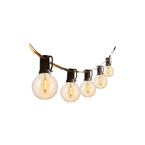Xergy Outdoor String Lights 25 Feet G40 Globe Patio Lights with 26 Edison Break Proof Bulbs(1 Spare), Waterproof Connectable Hanging Light for Backyard Porch Balcony Party Decor lights for home decora