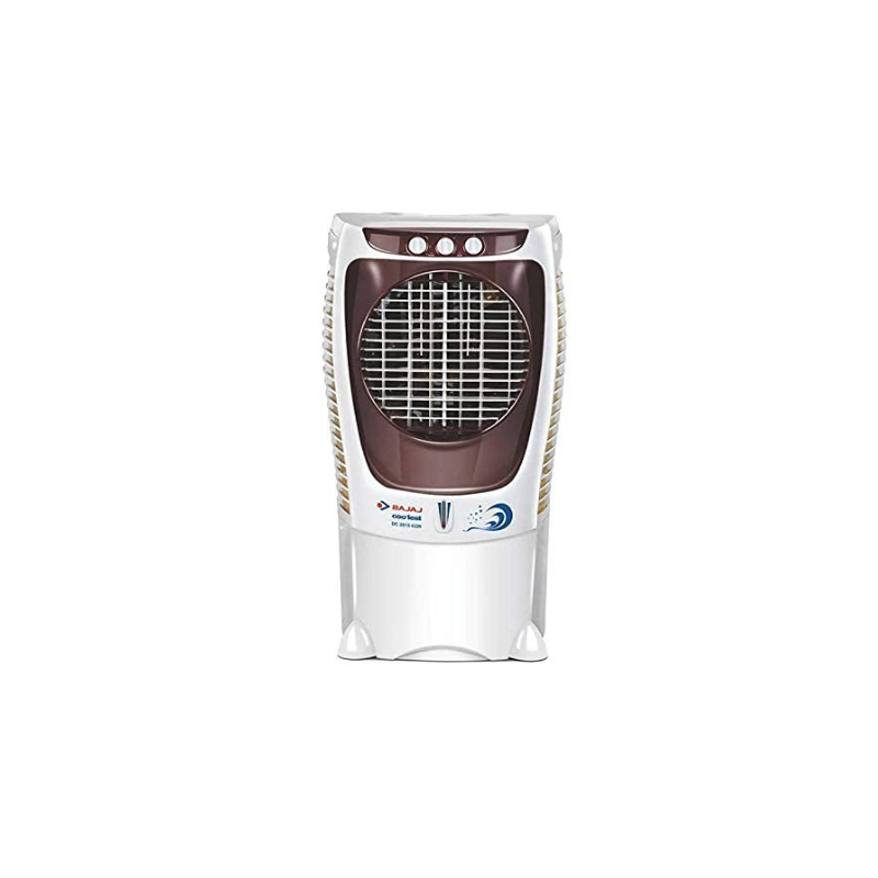 Bajaj DC2015 43L Desert Air Cooler for Home with DuraMarine Pump (2-Yr Warranty by Bajaj), Ice Chamber, Maxcool & TurboFan Technology, 50-Feet Air Throw, 3-Speed Control, White Cooler for Room