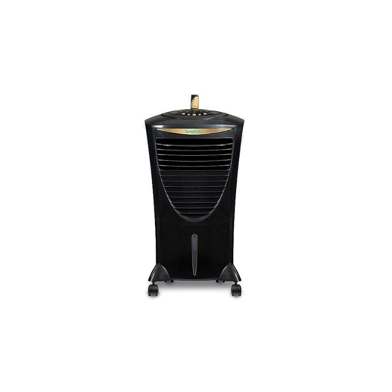 Symphony HiCool i Personal Air Cooler with Remote, Honeycomb Pad, Automatic Vertical Swing - 31L, Black
