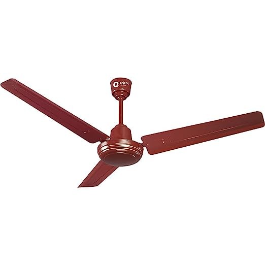 Orient Electric New Breeze 1200mm Decorative ceiling fan | Ribbed Blades and durable copper motor (Brown)