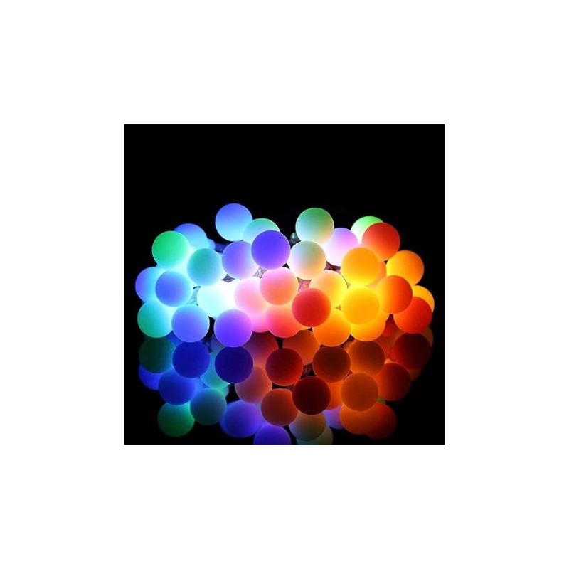 PESCA 15 Bubble Ball String Led, Decoration for Birthday, Festival, Festive Occasion, Wedding, Party for Home, Patio, Lawn, Restaurants (Multicolour, 3 M)