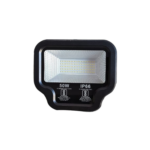 Desidiya TV Model Flood Light Super Bright 50W 5000lm LED Flood Outdoor/Indoor Light White Waterproof ( Tempered Glass Aluminium)
