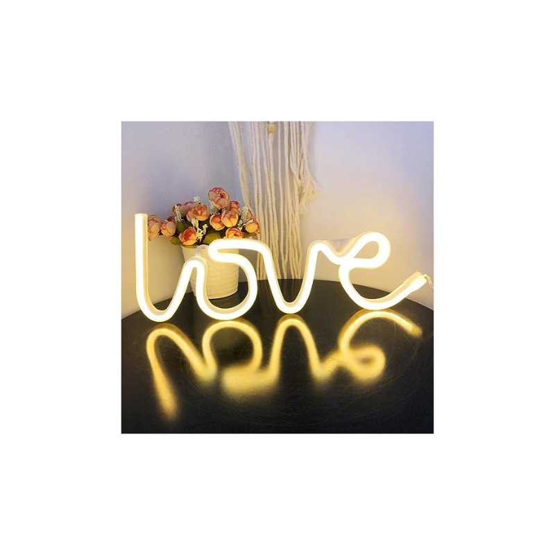 Gesto Love Neon Sign-Neon Signs for Bedroom,USB or Battery Neon Light for Wall,led neon Light as Neon Wall Signs for Girls Love Light up Sign For Party, Christmas, Bar, Home Decoration ,Bedroom Wall,
