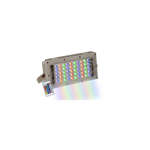 DAYBETTER 50W RGB LED Brick Light Multi Color with Remote Waterproof IP66 LED Flood Lights (50WATT,Plastic) RS-35