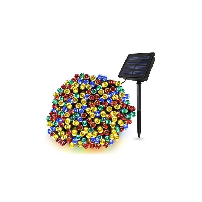 XERGY Solar Powered Led String Light for Outdoor Decoration Solar Ladi - 120 LED's (Multi Color) Diwali Fairy String Decoration led Lights