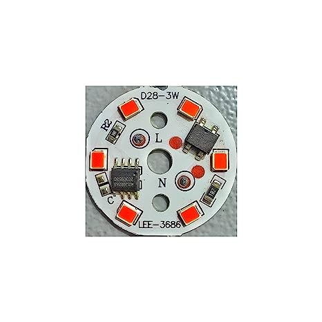 3 WATT DOB (Direct On Board) RED COLOR DOB LED Raw Material