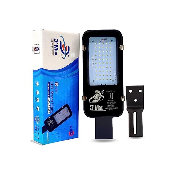 D’Mak 50 Watt White LED Chip Street Light, Waterproof Outdoor Rectangular Outdoor Street Light for Hospitals, Offices, Showrooms and Parking, 230V,
