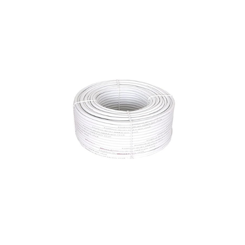 GVD PVC & Fire Resistant Stranded Insulated Low Smoke 3 Core Flexible Copper Electrical Wire for Home & Domestic Industrial Electric Wiring (White) (1MM, 20 MTR)