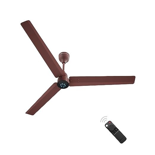 atomberg Renesa 1400mm BLDC Motor 5 Star Rated Sleek Ceiling Fans with Remote Control | Upto 65% Energy Saving, High Air Delivery and LED Indicators | 2+1 Year Warranty (Matte Brown)