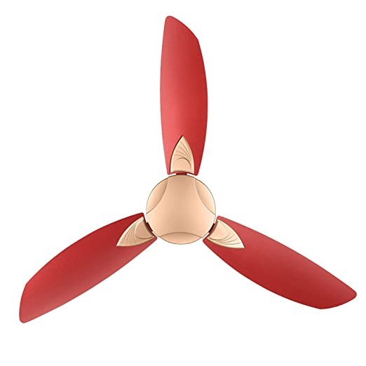 Usha Bloom Primrose 1250mm Dust, Oil & Moisture Resistant Ceiling Fan (Sparkle Golden & Cherry)