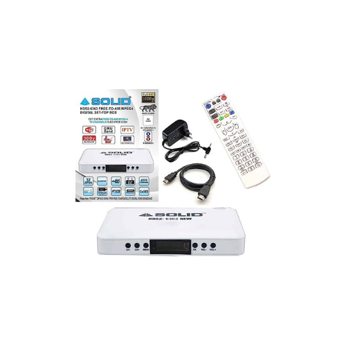 Tech-lobby Presents New Updated Solid 6363 DLX Free Dish MPEG-4 Settop Box.
