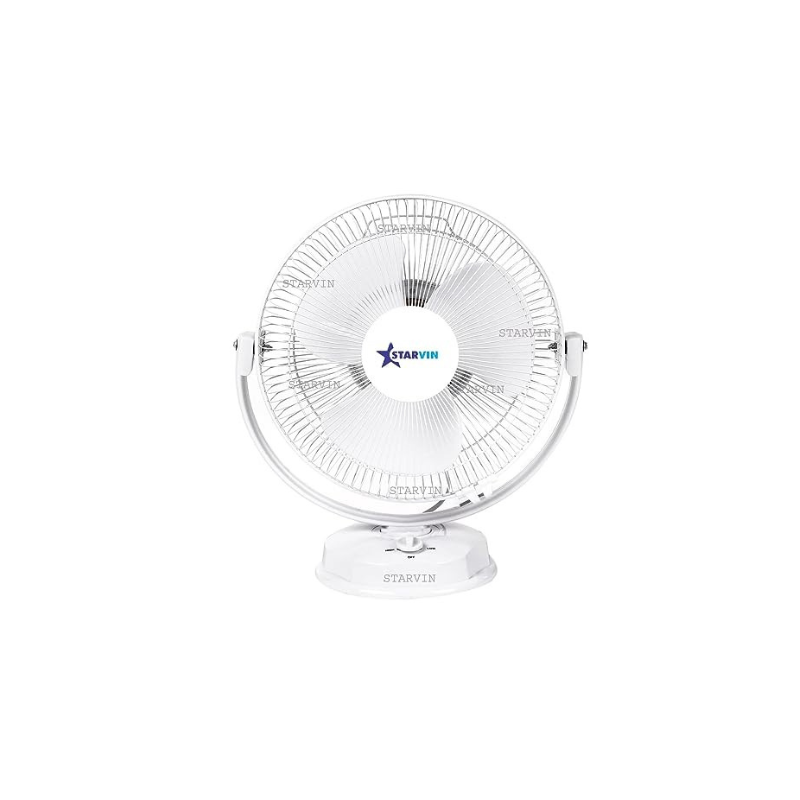 STARVIN Wall Fan High Speed 12 inch 3 Blade Wall-Mounted Fan and Table fan with 100% Copper Winding Low Noise Motor All Purpose Wall Cum Table Fan 1 Season Warranty || Model- White AP || WS22