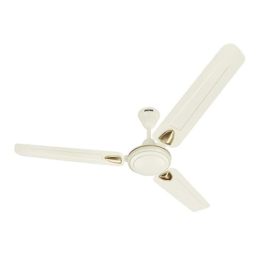 anchor by panasonic Sprint Neo DLX Star Anti Dust High Speed Ceiling Fan | 1 Star Rated 1200mm (24 Inch) Ceiling Fan for Home, Office (2 Yrs Warranty) (Ivory)