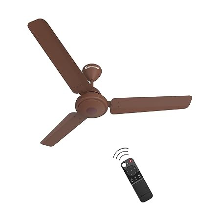 Atomberg Efficio 1200mm BLDC Motor 5 Star Rated Classic Ceiling Fans with Remote Control | High Air Delivery Fan with LED Indicators | Upto 65% Energy Saving | 2+1 Year Warranty (Matt Brown)