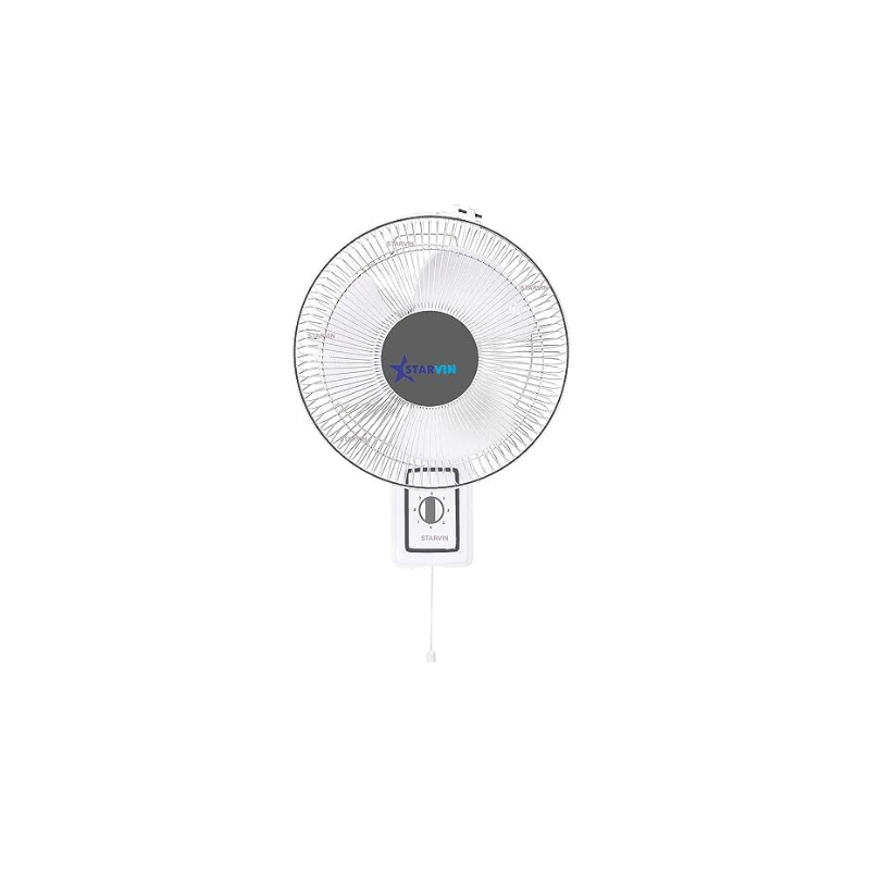 STARVIN Wall Fan White High Speed 12 inch 3 Blade Wall-Mounted Fan with Low Noise Motor All Purpose Wall/Table Fan, (White) || E35