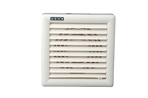 Usha Crisp Air Premia BV 150mm Sweep Size, 8 Inch Duct Size Exhaust Fan (White)