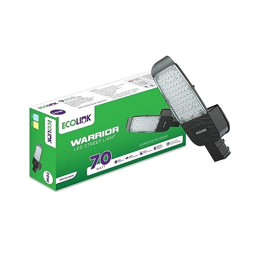 EcoLink 70-Watt Polycarbonate S1 Grey Street Light (Cool White)