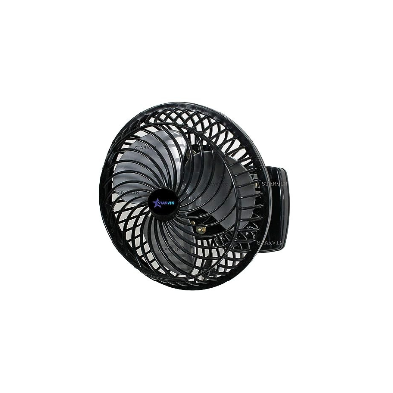 STARVIN Wall Mounted Fan High Speed Kitchen Fan All Purpose 3 in 1 (Wall Fan, Table Fan, Ceiling Fan) Fan, 3 Speed Motor Wall Fan Copper Winding 9 inch, (Black Cutie) A@459