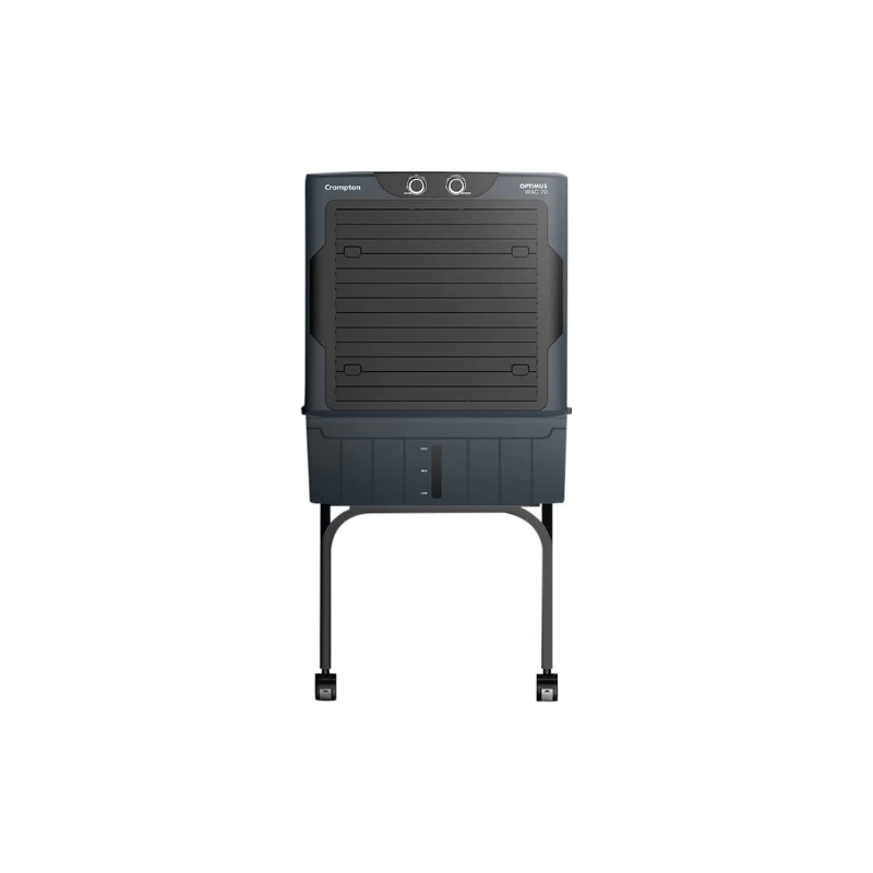 Crompton Window Air Cooler- 70L; Everlast Pump, 4-Way Air Deflection and High Density Honeycomb pads; Grey