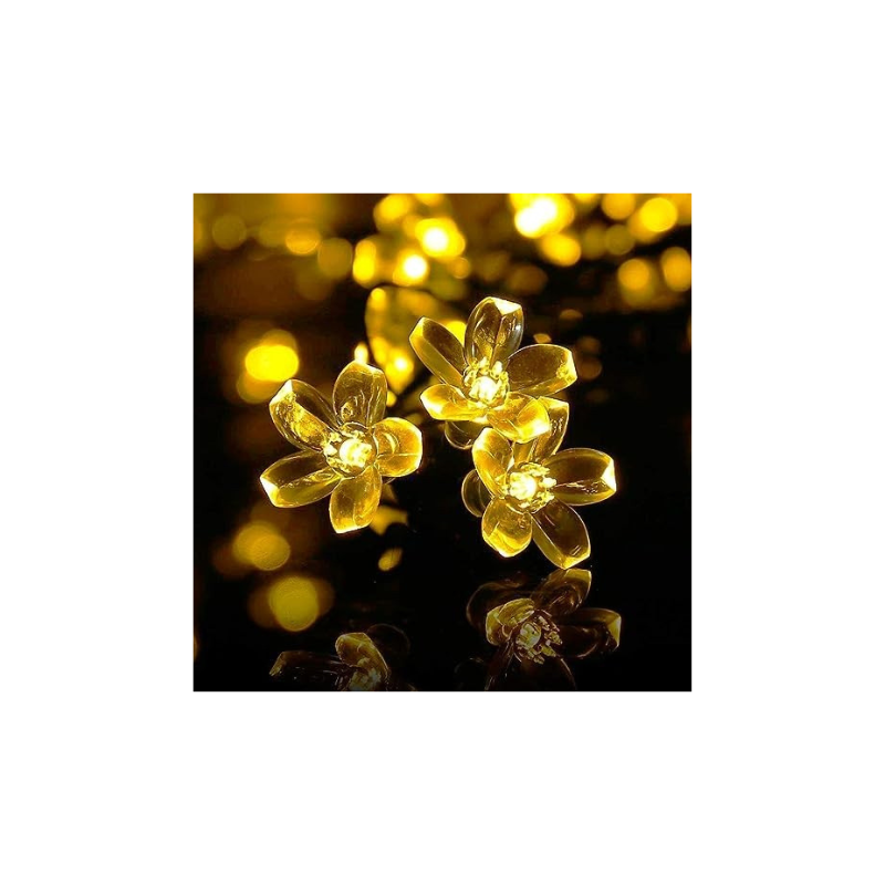 PESCA Flower Fairy String Lights, 4 Meter 25 Led Christmas Lights for Diwali Home Decoration