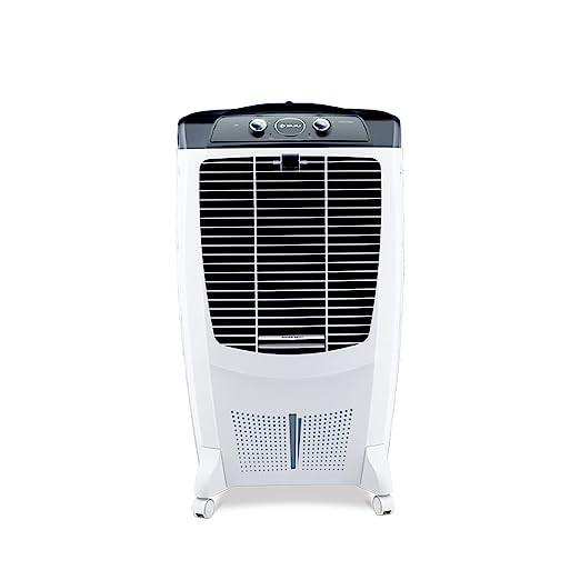 Bajaj DMH67 67L Desert Air Cooler for Home with DuraMarine Pump (2-Yr Warranty by Bajaj), Ice Chamber, TurboFan Technology, Anti-Bacterial Hexacool Master, 90-Feet Air Throw, White Cooler for Room