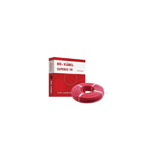 RR Kabel PVC Insulated 6mm Single Core Flexible Copper Wires and Cables for Domestic/Industrial Electric | Home Electric Wire | 90 Mtr | Electrical Wire | (Red)